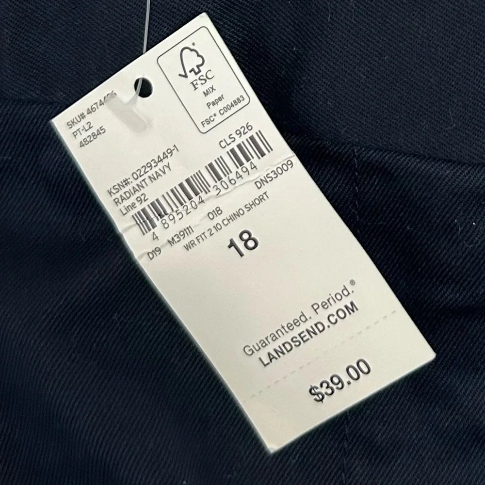 Lands’ End Mid-Rise Navy Women’s 10